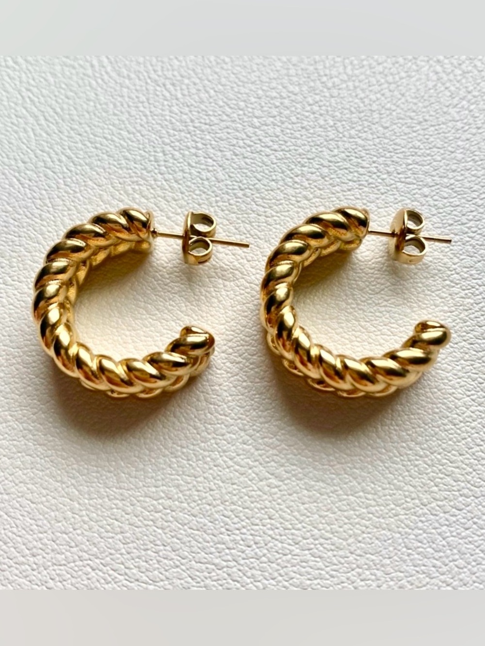 Gold-Tone Hoop Earrings